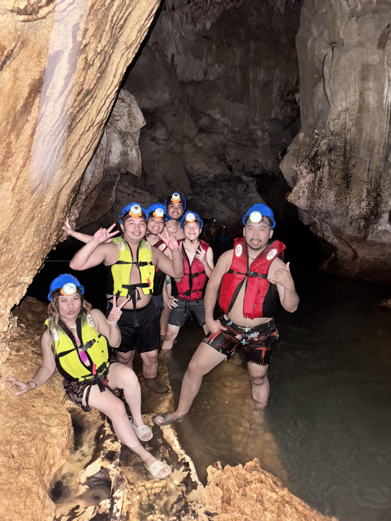 inside tayangban cave pool